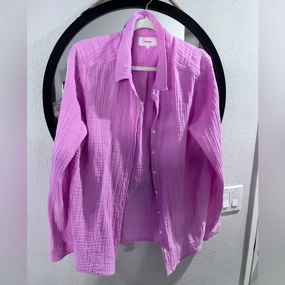 Xirena designer Cotten pink long sleeve - Picture 3 of 4